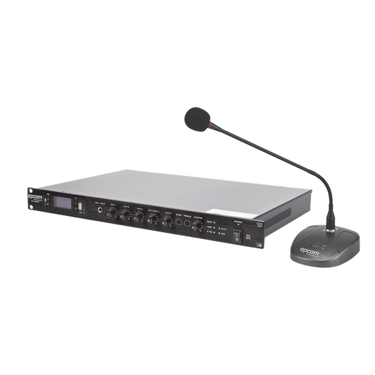 KIT de Amplificador de 120W Modelo SF120DTB | más Micrófono de Escritorio Modelo SF621A