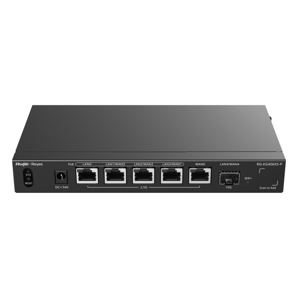 Router Balanceador con Función SD-WAN, PoE+ hasta 110 Watts, Hasta 5 Servicios de Internet y hasta 400 clientes con desempeño de 2.5 Gbps, un puerto