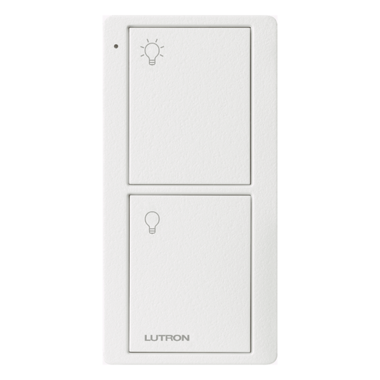 Control remoto inalámbrico Pico de 2 botones para encender y apagar, compatible con Caseta, RA2 y RadioRA2