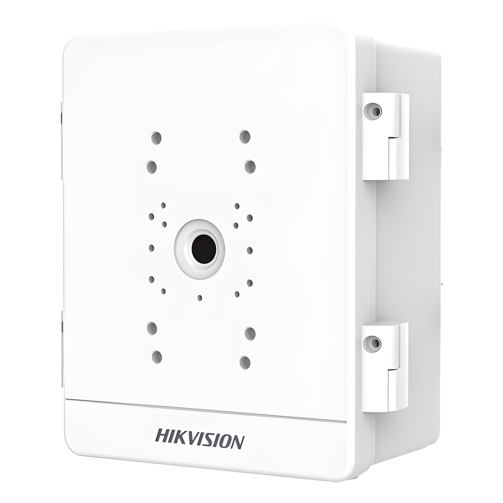 Caja para Videovigilancia para Exterior / Uso en Pared o Poste / IP66 / IK10 / Dimensiones: 387 X 432 X 225 mm / Soporta 3 Dispositivos (PTZ