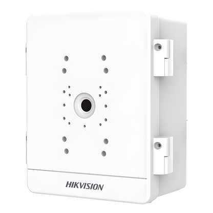 Caja para Videovigilancia para Exterior / Uso en Pared o Poste / IP66 / IK10 / Dimensiones: 387 X 432 X 225 mm / Soporta 3 Dispositivos (PTZ