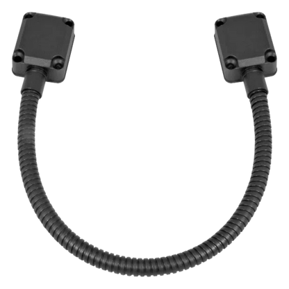 Loop Pasacable En Color Negro para Puertas / Acero Inoxidable / Ideal para Control de Acceso / Diseño Elegante / Tapas de Aluminio