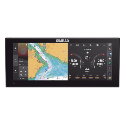 Pantalla Ultrawide NSX ULTRAWIDE de 12 pulgadas / Pantalla SolarMAX™ IPS HD / Integración con Mercury® y CZone® / Sonar Active Imaging™