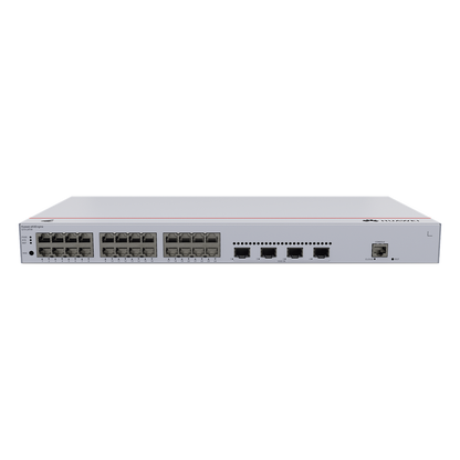 Switch de Distribución/Core Gigabit Administrable Capa 3 / 24 puertos 10/100/1000 Mbps / 4 Puertos 10GE SFP+ Uplink / ERPS / Rutas Estáticas / iStack