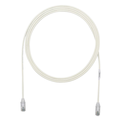 Cable de Parcheo TX6, UTP Cat6, Diámetro Reducido (28AWG), Color Blanco Mate, 0.91 Metros (3 Pies)
