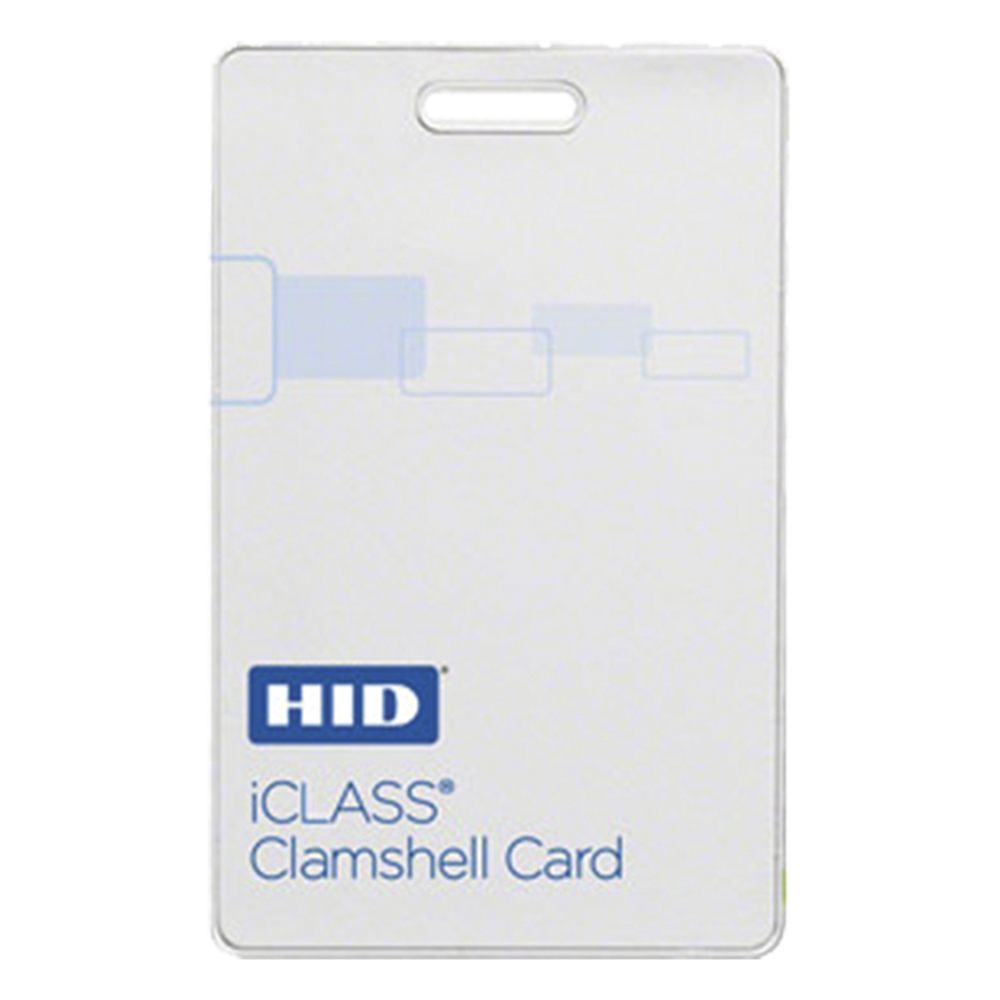 Tarjeta iClass Clamshell (Gruesa) / 2 k memoria / Programada a 26 bits Aleatoriamente/ Garantía de por Vida