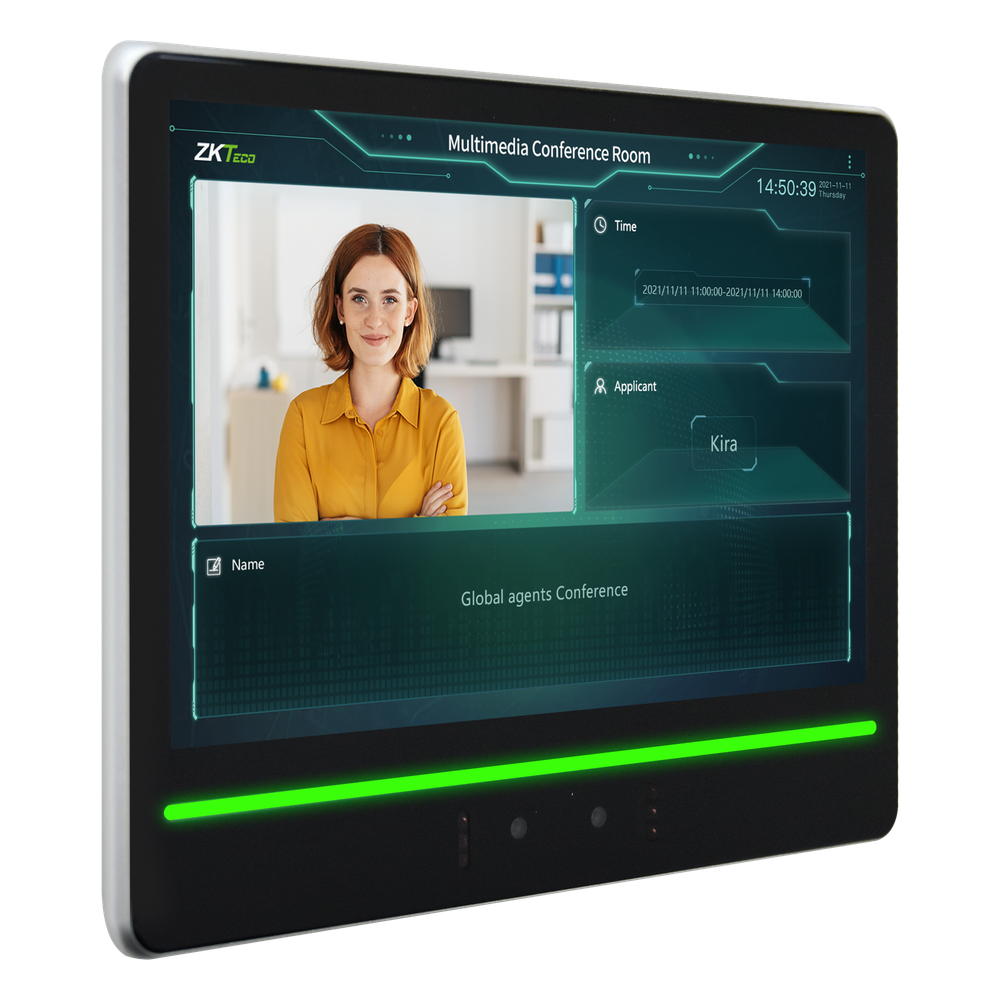 Terminal de Verificación Facial / Pantalla Táctil 10.1" / Autenticación Dual Rostro-Tarjeta / Cámara Binocular 2MP WDR / Capacidad 10,000 Rostros