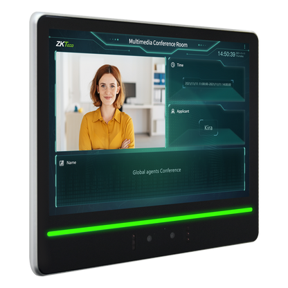 Terminal de Verificación Facial / Pantalla Táctil 10.1" / Autenticación Dual Rostro-Tarjeta / Cámara Binocular 2MP WDR / Capacidad 10,000 Rostros