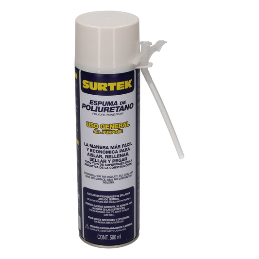 Espuma de Poliuretano / Capacidad 500 ml.