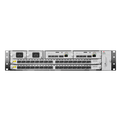 OLT Modular tipo Chasis GPON/XGS-PON Combo,1 Tarjeta de Servicio de 16 Puertos GPON, 2 Ranuras, 2 Fuentes de Alimentación AC, 2 UR