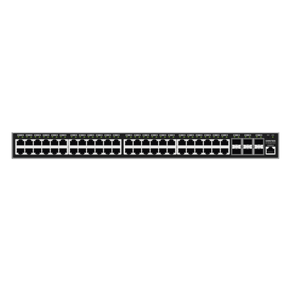 Switch Gigabit Administrable / 48 puertos 10/100/1000 Mbps + 6 Puertos SFP+ / Compatible con GWN Cloud.