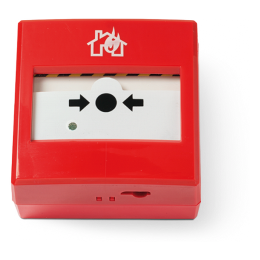 Pulsador Antiincendio Restablecible / Direccionamiento Automático EN 54-11 / EN 54-17 / Autodireccionamiento Serie / Aislador Cortocircuito / LED