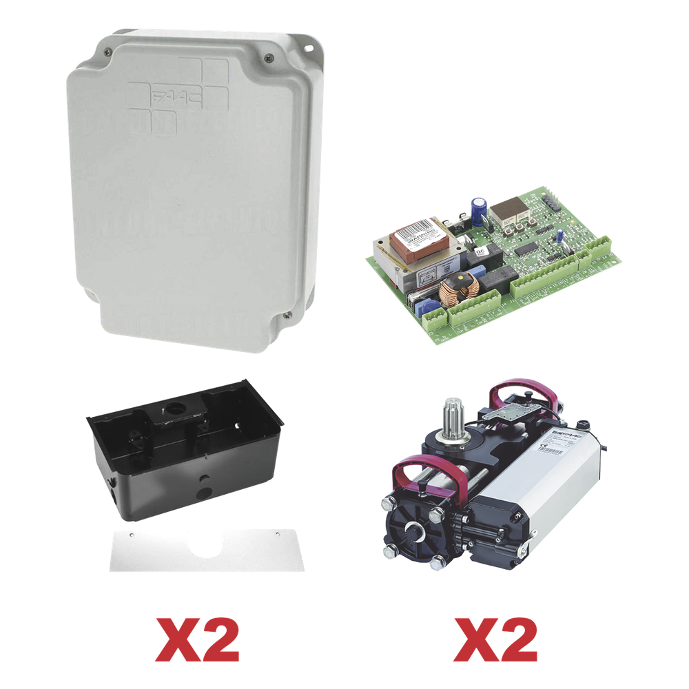 Kit de Operadores Subterraneos FAAC S800 a 115V Para Puertas Abatibles / Para Puertas de Hasta 2 Metros y 800 Kg