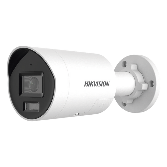 [Dual Light + ColorVu 3.0 + HikAI] Bala IP 8 Megapixel / Lente 2.8 mm / 40 mts IR + Luz Blanca / 2 Microfonos Integrados / Exterior IP67 / Estrobo