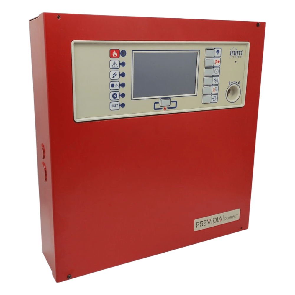 Central de Detección de Incendio Previdia Compact | Sistema Analógico Direccionable | 1 Loop Hasta 240 puntos en cualquier combinación | Gestión