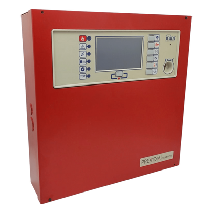 Central de Detección de Incendio Previdia Compact | Sistema Analógico Direccionable | 1 Loop Hasta 240 puntos en cualquier combinación | Gestión