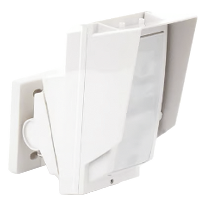 Detector de Movimiento PIR / 100% Exterior / Cableado / 24 m (78.7 ft) de Alcance / IP65 / Giro 180° / Instalación a 3 m / Compatible con Cualquier