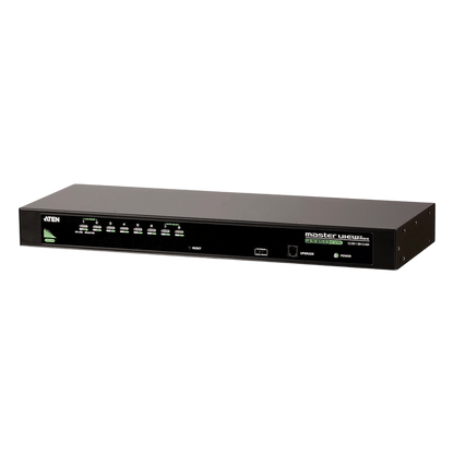 Conmutador KVM VGA PS/2-USB de 8 puertos /Cascada/W/(EE.UU./UE/SALIDA) ADP. ATEN