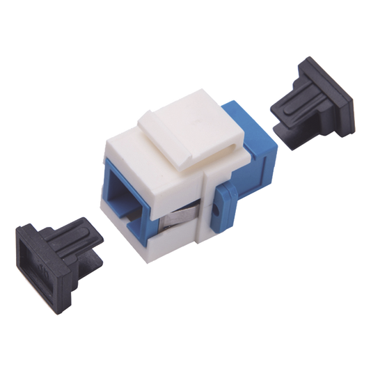 Acoplador Keystone de Fibra Óptica Monomodo SC/PC Simplex a SC/PC Simplex