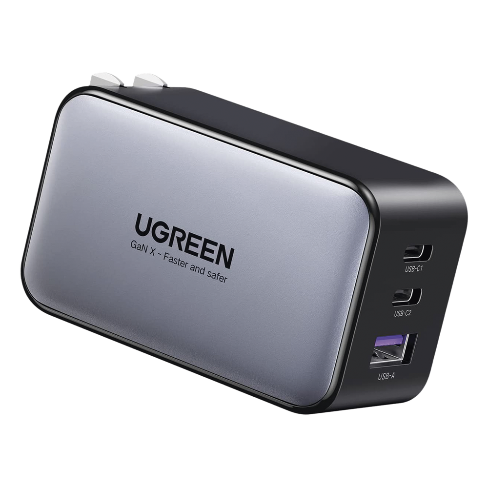 Cargador de 65W serie Nexode | 3 Puertos de Carga Rápida | 2 USB-C | 1 USB-A | Tecnología GaN II | Power Delivery 3.0 | Quick Charge 4.0 | Chip