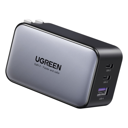 Cargador de 65W serie Nexode | 3 Puertos de Carga Rápida | 2 USB-C | 1 USB-A | Tecnología GaN II | Power Delivery 3.0 | Quick Charge 4.0 | Chip