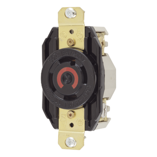Receptáculo con Bloqueo de Media Vuelta Industrial 30 a 125/250 V CA / 3 Polos 4 Hilos / Nema L14-30R.