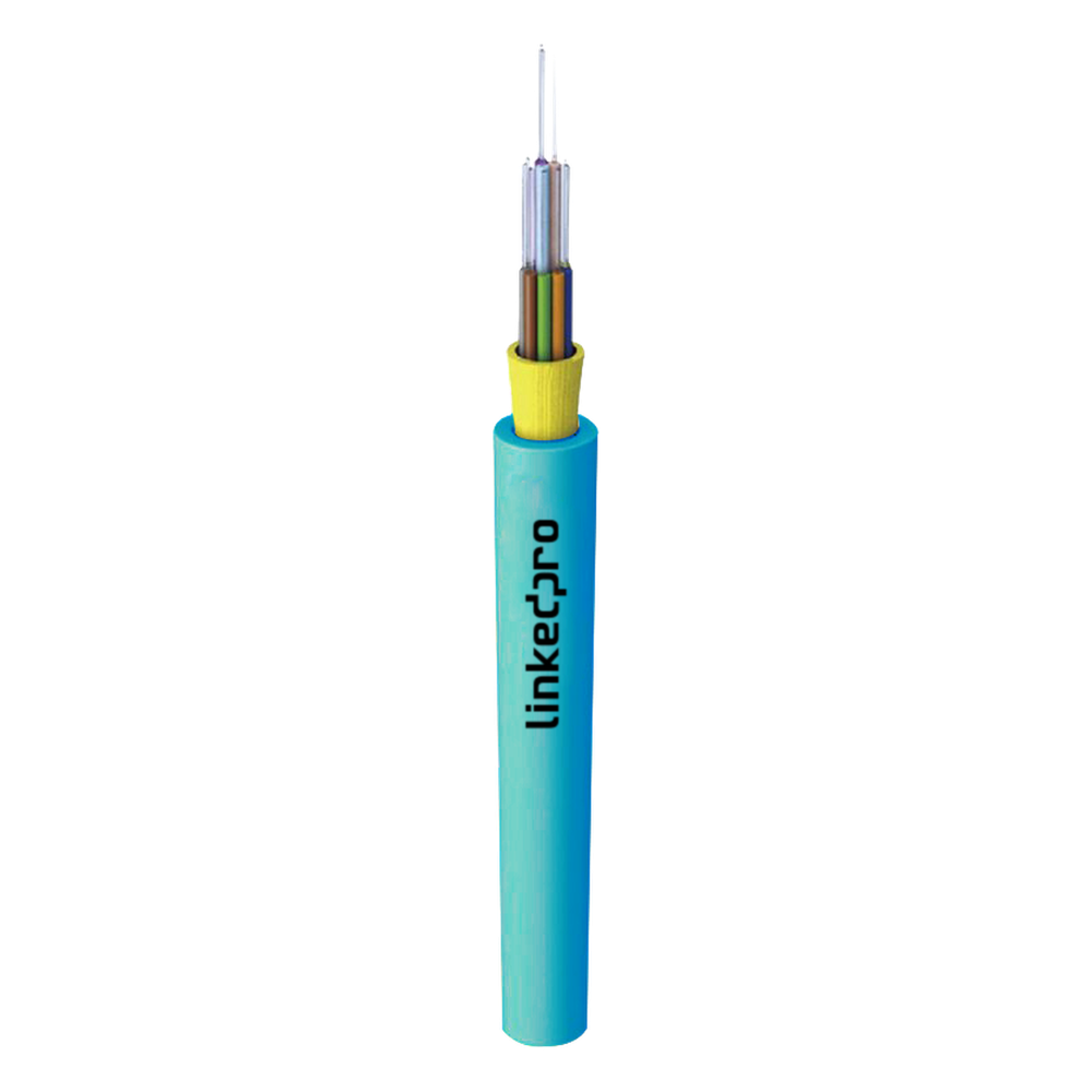 Cable de Fibra Óptica Multimodo OM3 50/125, 12 Hilos, para Interior, Tight Buffer 900µm, OFNR Riser, Dieléctrica, Precio Por Metro, (Hasta 2000