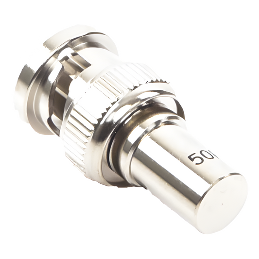 Carga Resistiva de 50 Ohm en BNC Macho, 1/2 Watt, CD-1.5 GHz.