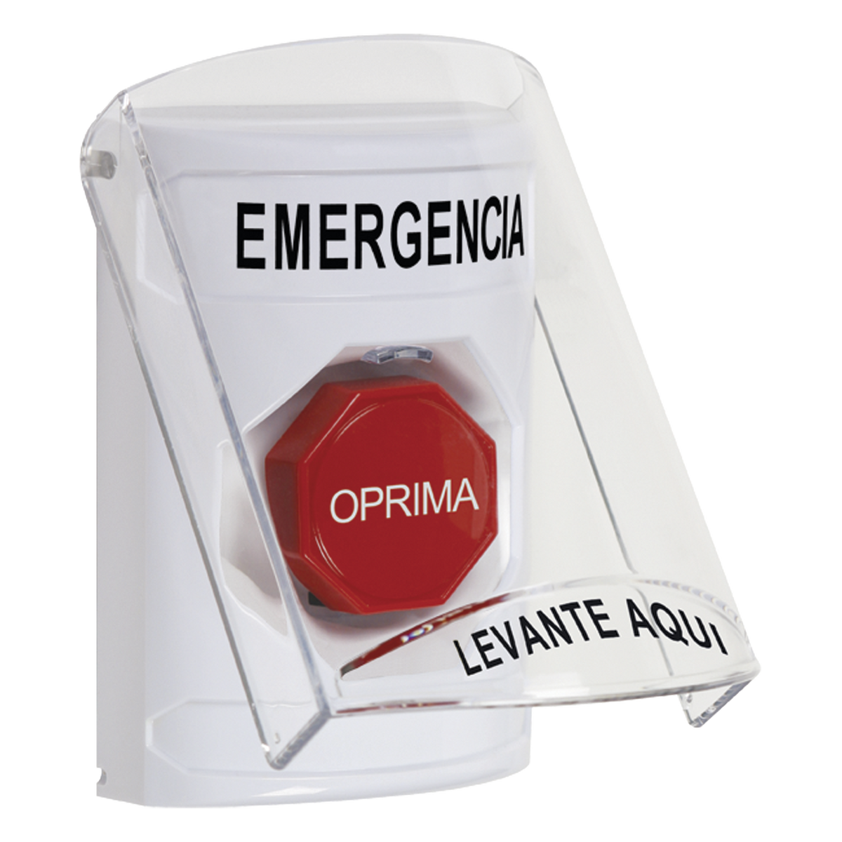Botón Multipropósito, Emergencia, Reset Con Llave, Español, Tapa De Policarbonato, 2 Relevadores forma C, Interior