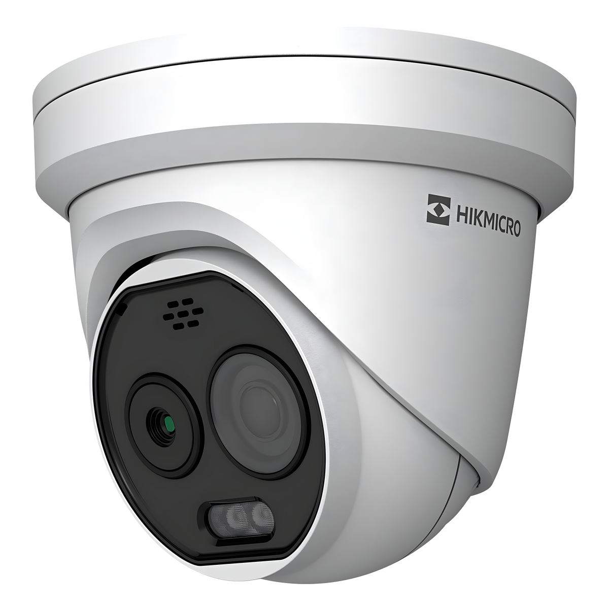 (HIKMICRO) Turret IP Bi-Espectral / Térmica (160 X 120 / 1.8 mm) + Óptica (5 MP / 2 mm ) / Rango: -20°C a 150°C / 8°C Tolerancia / VCA 3.0 (Vehiculo