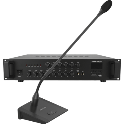 Kit de amplificador de Audio + Micrófono | Voceo | Música ambiental | 120 watts