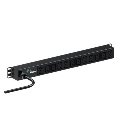 PDU ES2P Básico para Distribución de Energía, Enchufe de Entrada NEMA L6-20P, Con 12 Contactos C13, Instalación Horizontal de 19in, 1UR, 20 Amp, 220