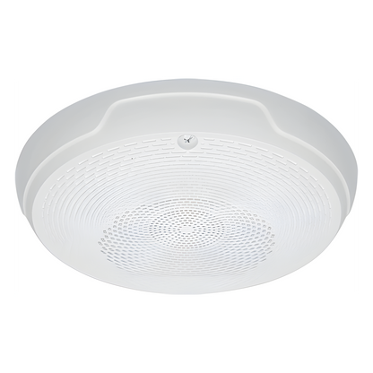 Bocina de techo para evacuación por voz, doble voltaje 25/70.7 V, sin estrobo, color blanco, Serie L System Sensor