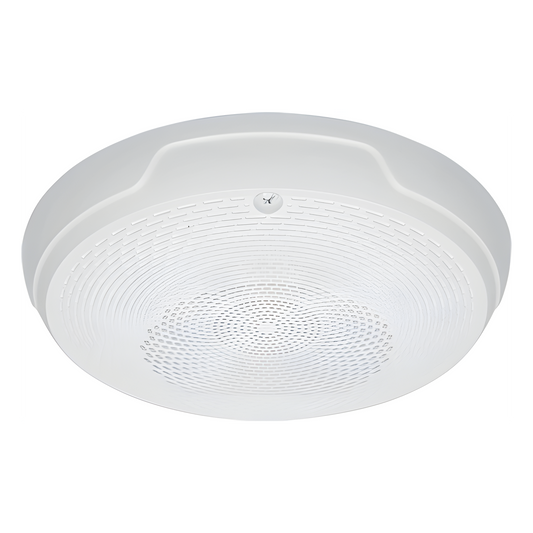 Bocina de techo para evacuación por voz, doble voltaje 25/70.7 V, sin estrobo, color blanco, Serie L System Sensor