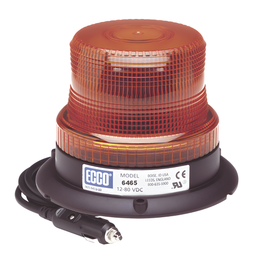 Mini Burbuja Led color Ámbar Serie X6465 con montaje de succión magnetico