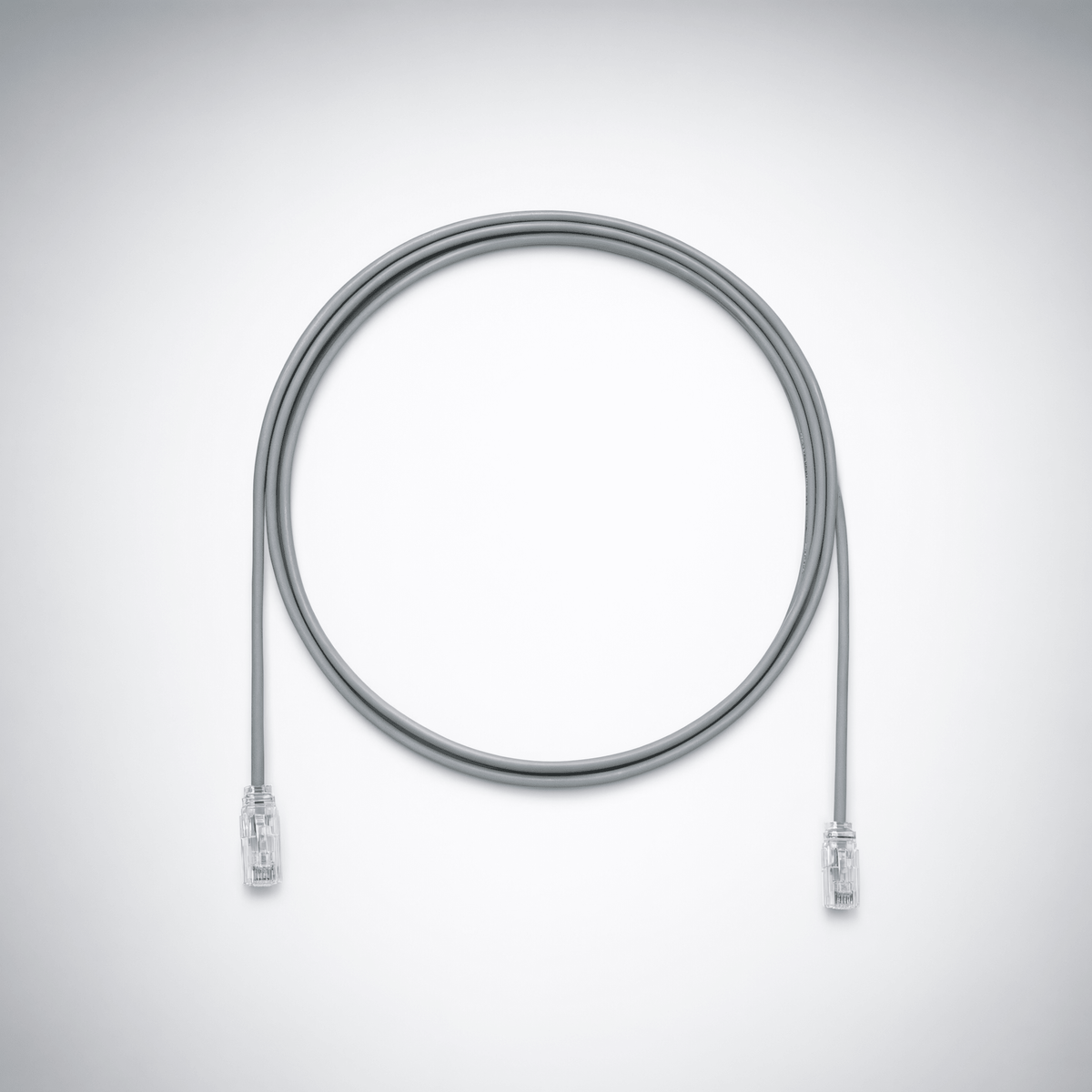 Cable de Parcheo UTP Cat6A, CM/LSZH, Diámetro Reducido (28AWG), Color Gris, 3.05 Metros (10 Pies)