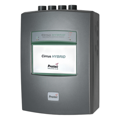 Detector de Humo por Aspiración / Cirrus Hybrid / 4 Tubos 1 Zona / Híbrido CCD + EWSD / LCD Táctil a Color / IP30