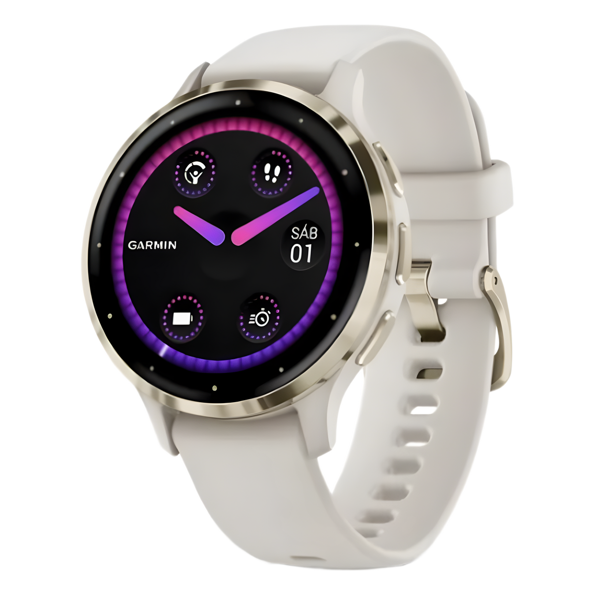 Smartwatch Garmin Venu 3S / Pantalla AMOLED 1.2″ (390 x 390) / Batería Hasta 10 Días / GPS + GLONASS + Galileo / Monitor de Frecuencia Cardíaca