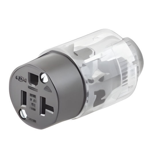 Conector Iluminado 20 A 125 V CA 2 Polos 3 Hilos (Nema 5-20R).