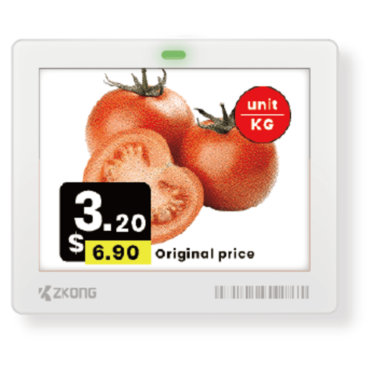 Etiqueta Electrónica de Estante ESL 4.2 Pulgadas / Pantalla EPD Matriz de Puntos 400x300 píxeles / 4 Colores (Negro, Blanco, Rojo, Amarillo) / BLE