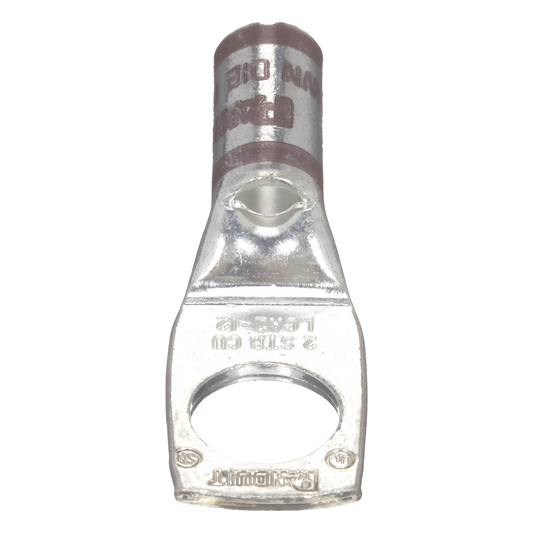 Zapata de compresión LCA2-12-Q, para cal. 2 Awg, Barreno para tornillo prisionero de 1/2, 1 Pz