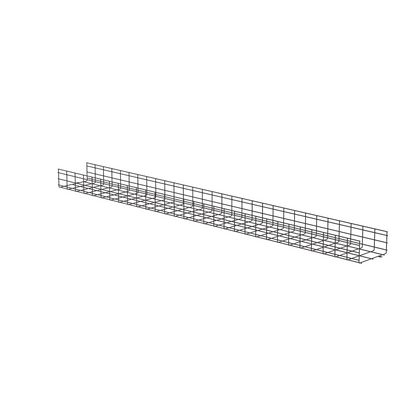 Charola Wire Basket de 12 in (304 mm) de Ancho, 6 in (152 mm) de Alto, 3 m de Largo, Hasta 626 Cables Cat6, Color Negro