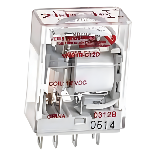 Relevador electromecánico SPDT de 15 A para montaje en socket o riel DIN, bobina de 24 V CA para sistemas BMS