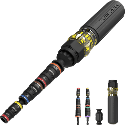 Desarmador de Impacto / 14 en 1 / Magneto de Tierras Raras / Almacenamiento Dual / Asistencia de Torque / Adaptador 7/8".