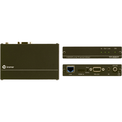 Transmisor HDMI 4K60 4:2:0 HDCP 2.2 | RS-232 e IR sobre HDBaseT de Largo Alcance | Hasta 40 m (130 ft) a 4K | Hasta 70 m (230 ft) a 1080p | Compacto