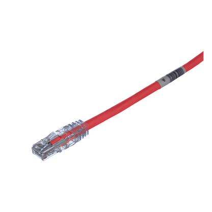 Cable de Parcheo TX6, UTP Cat6, 24 AWG, CM/LSZH, Color Rojo, 1 ft