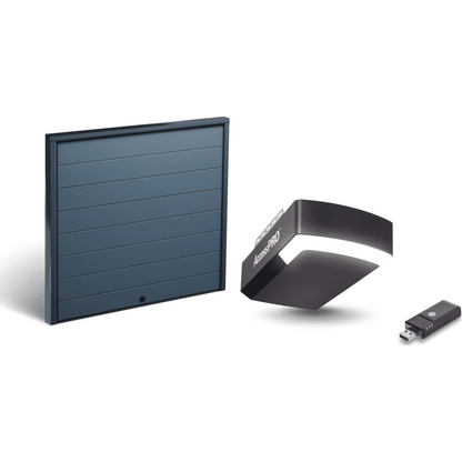 KIT COMPLETO Incluye /Puerta D/ Garage / APDOORL 16x8 Pies / Lisa Linea Central / Insulada / Interfase ACCESSWIFI / Motor FS1000M / 1/2HP
