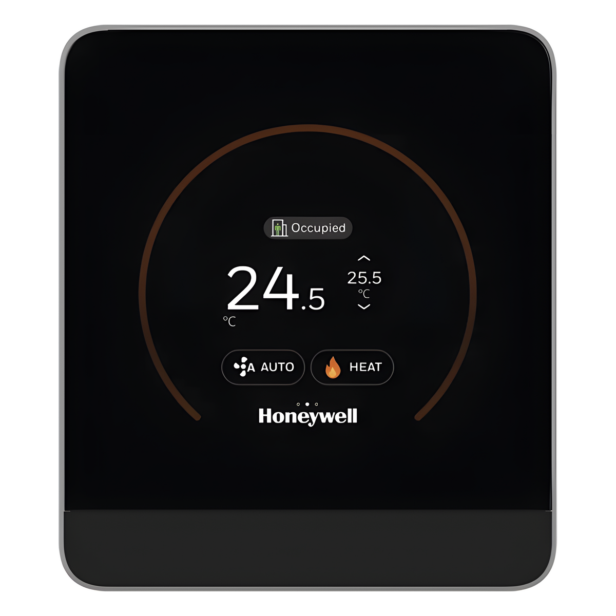 Módulo de pared con pantalla táctil capacitiva para temperatura y humedad, comunicación Sylk, BACnet MS/TP y Modbus RTU, serie TR100