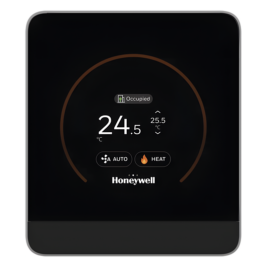 Módulo de pared con pantalla táctil capacitiva para temperatura y humedad, comunicación Sylk, BACnet MS/TP y Modbus RTU, serie TR100