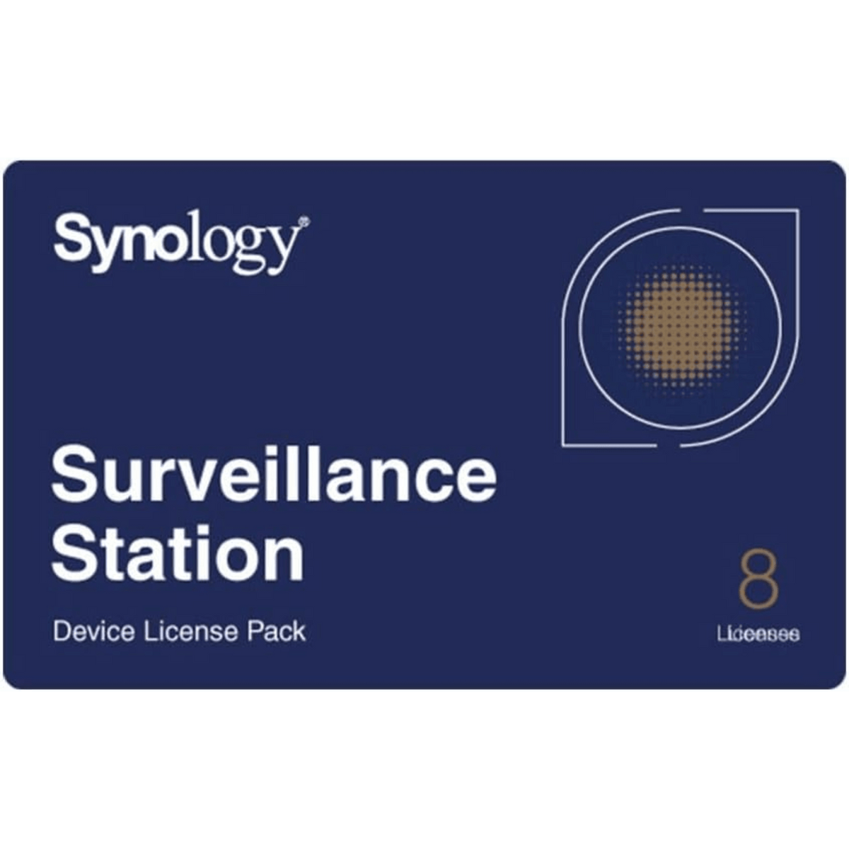 Licencias de Dispositivos de Vigilancia Synology | Paquete de 8 Licencias | Compatibilidad con Cámaras IP, Módulos de E/S, Altavoces IP | Gestión